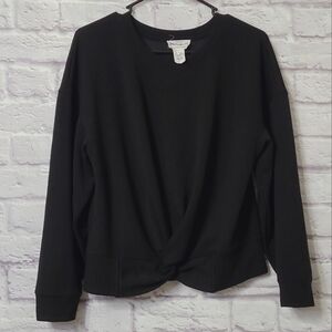 For the Republic Soft Comfy Front Knot Hem Top Large